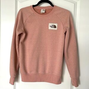 The North Face Women’s Crewneck Sweatshirt Heather Pink Size Extra Small XS